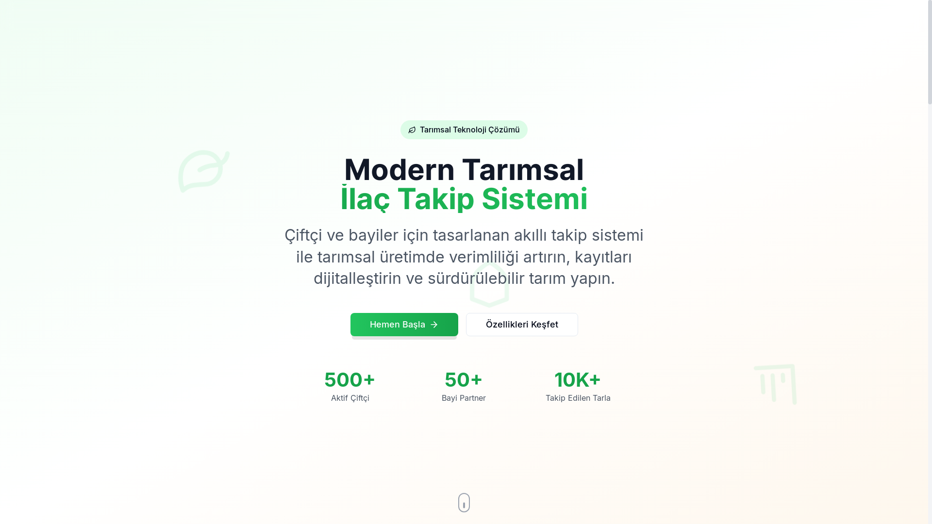 website screenshot of https://agrotakip.com.tr/