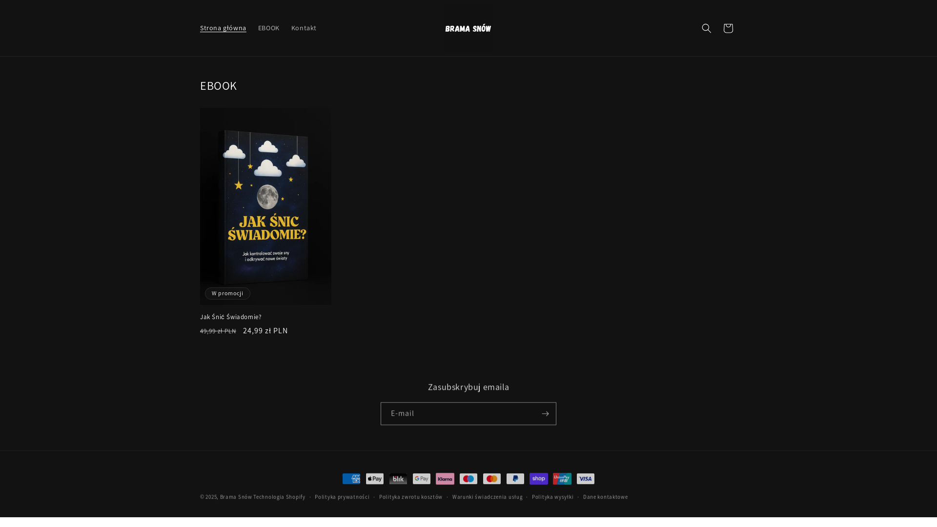website screenshot of https://bramasnow.pl/