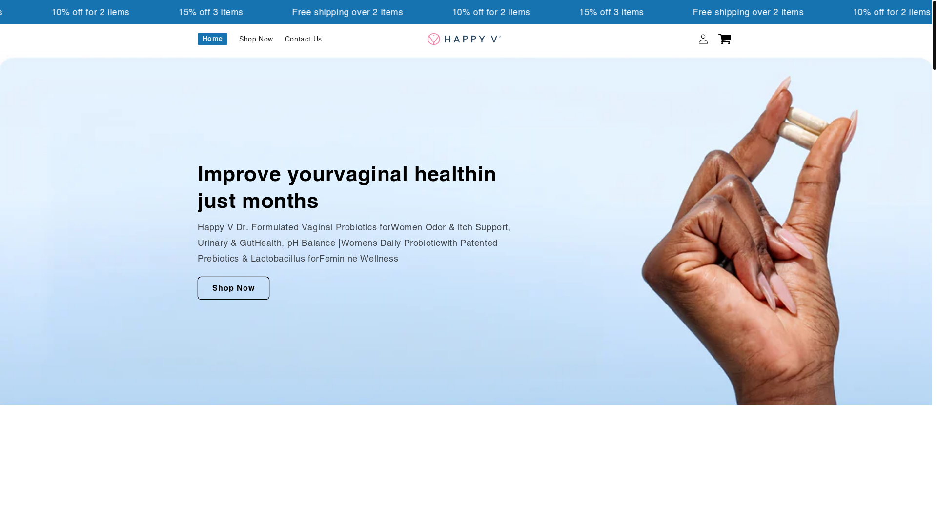 website screenshot of https://happyv.site/