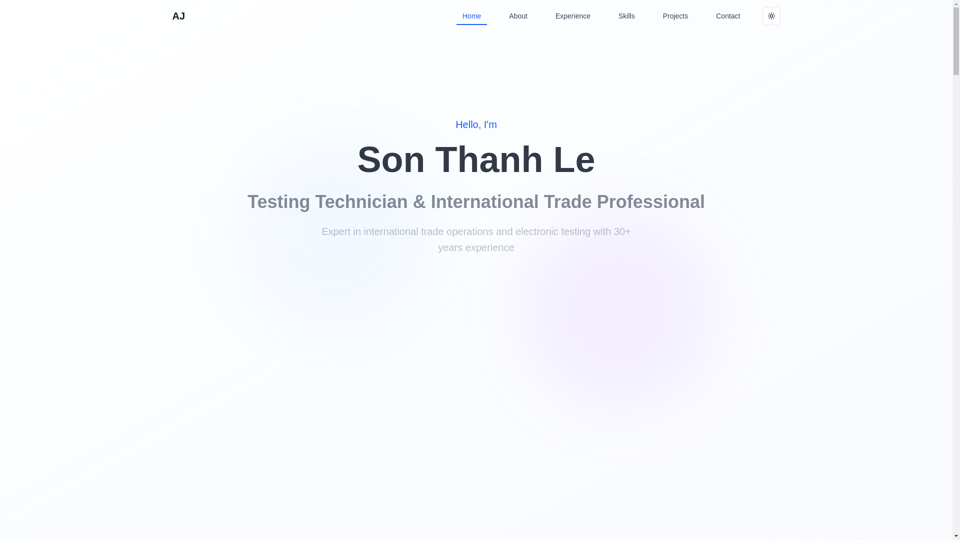 website screenshot of https://thanhsonle.net/