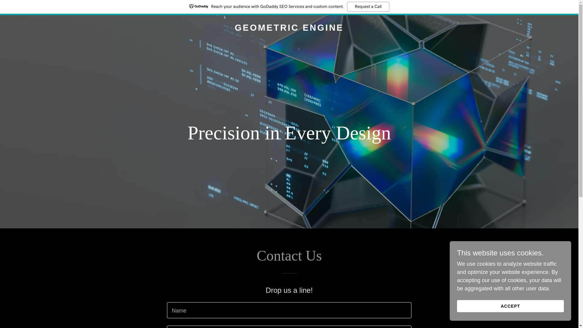 website screenshot of https://geometricengine.com/