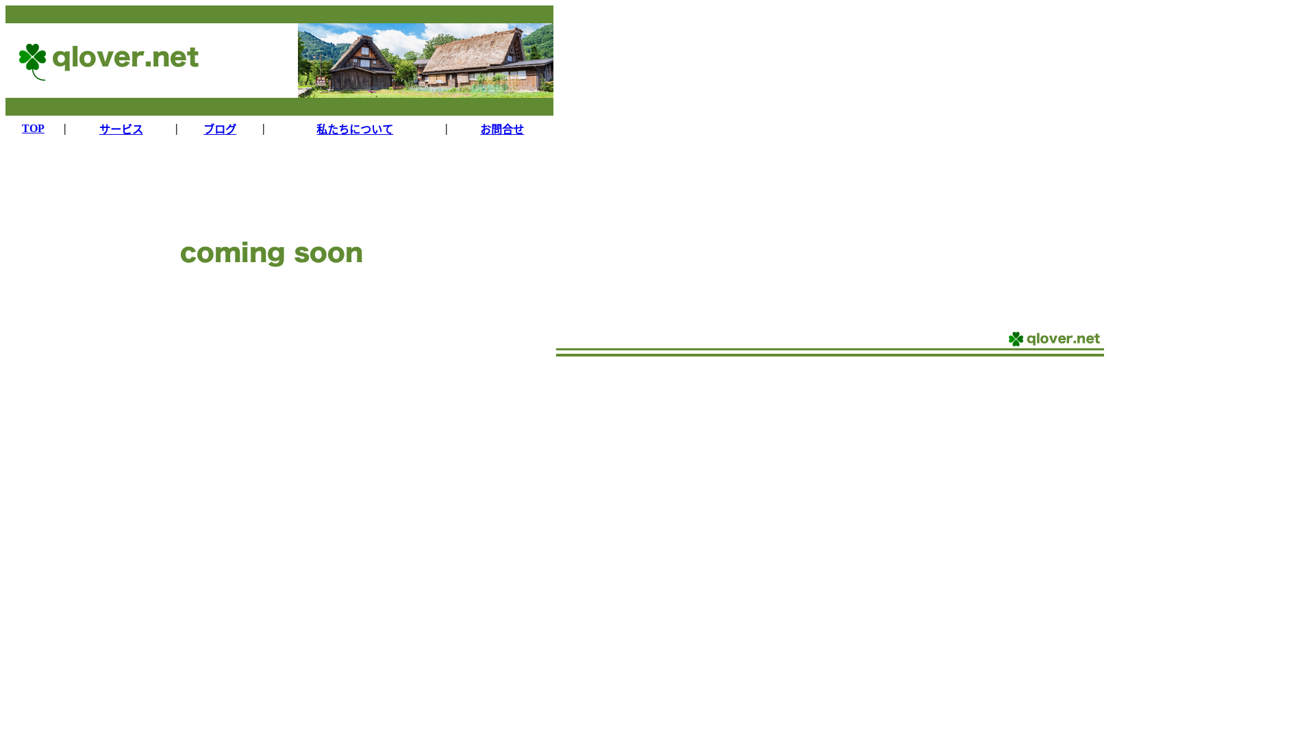 website screenshot of https://qlover.net/