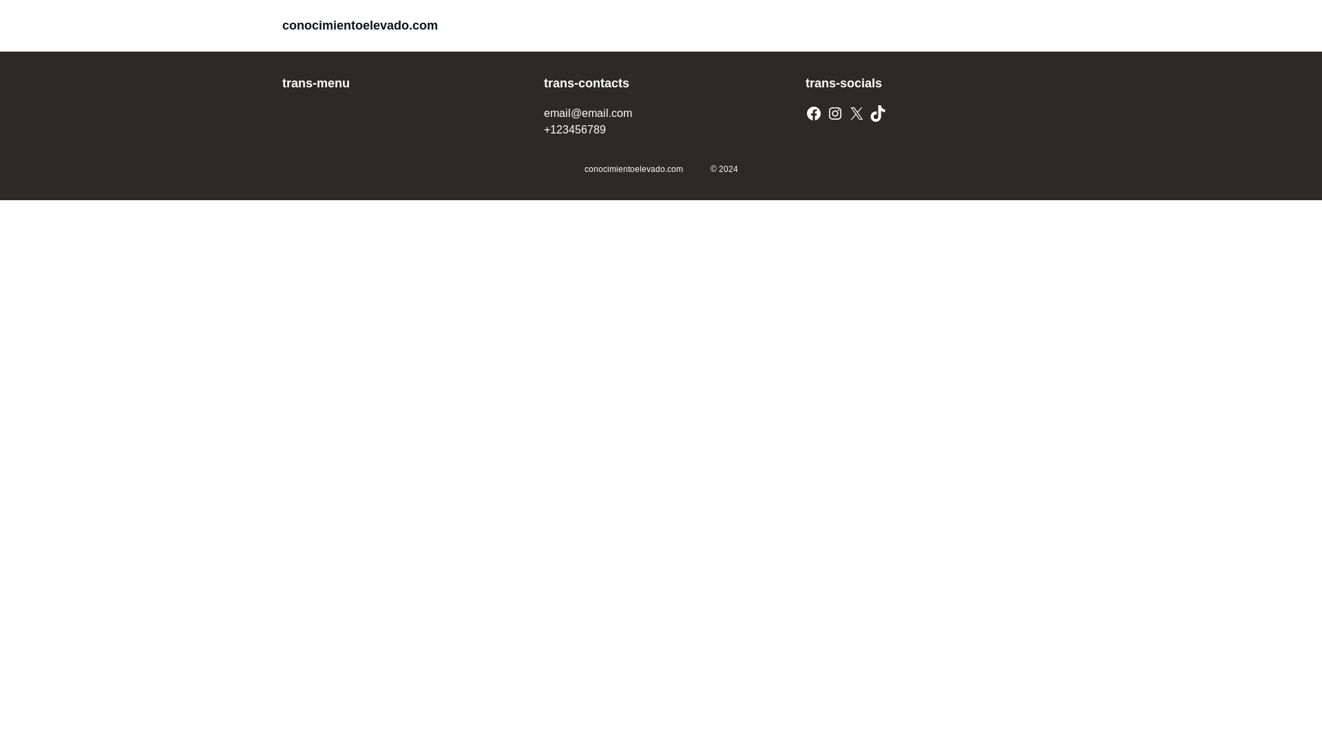 website screenshot of https://conocimientoelevado.com/