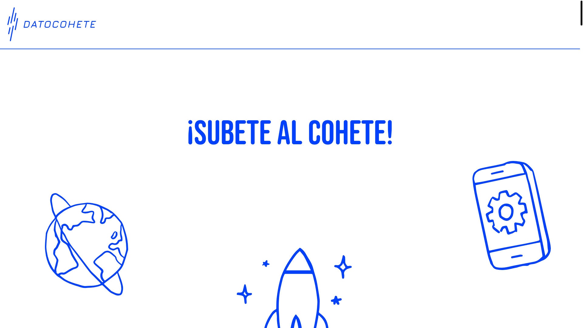 website screenshot of https://datocohete.cl/