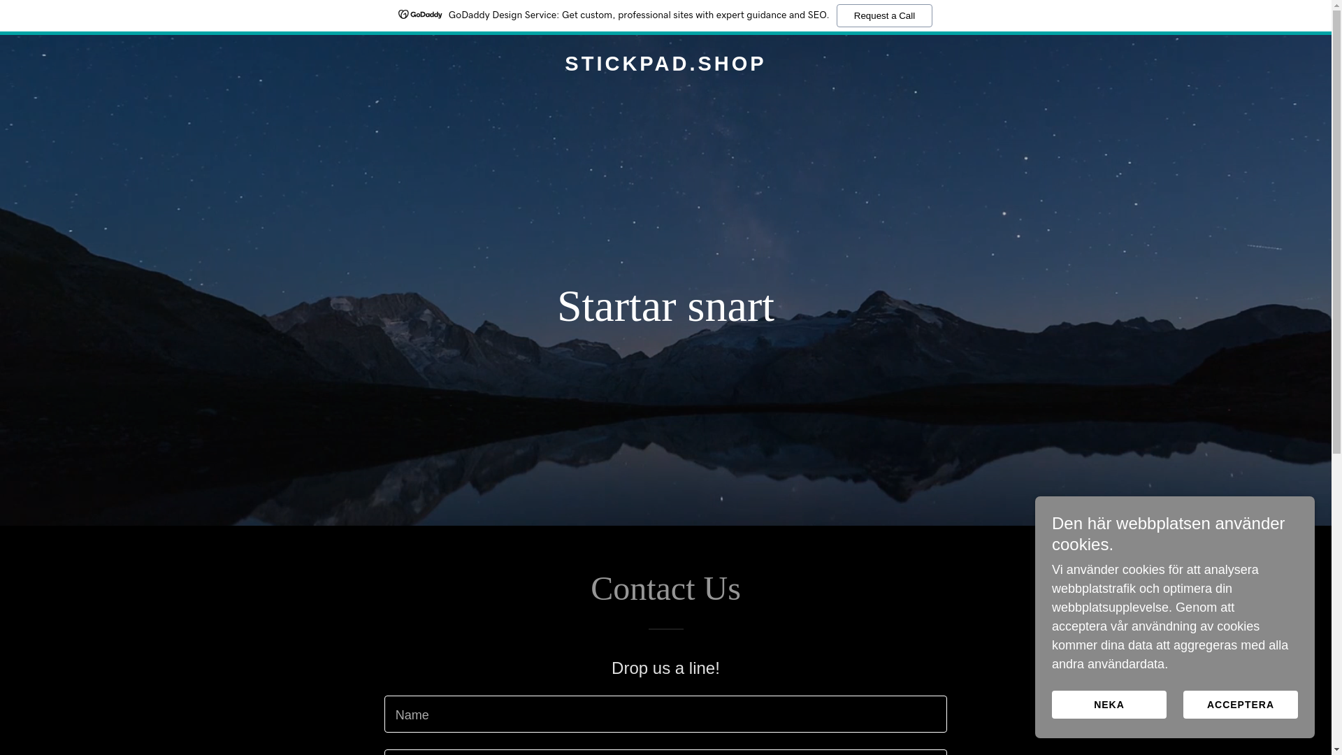 website screenshot of https://stickpad.shop/
