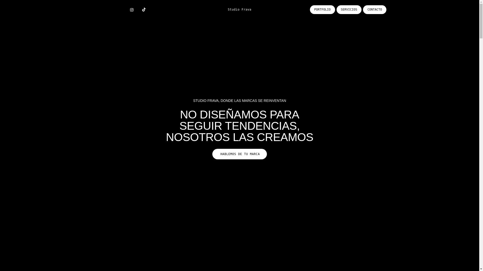 website screenshot of https://studiofrava.com/