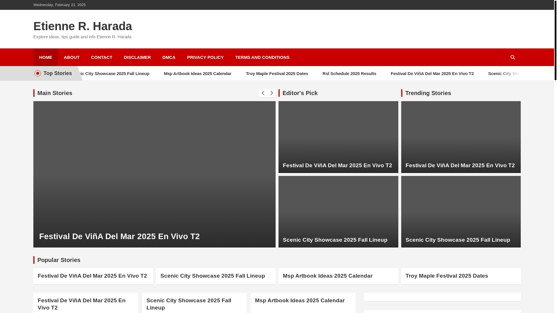 website screenshot of https://etiennerharada.pages.dev/