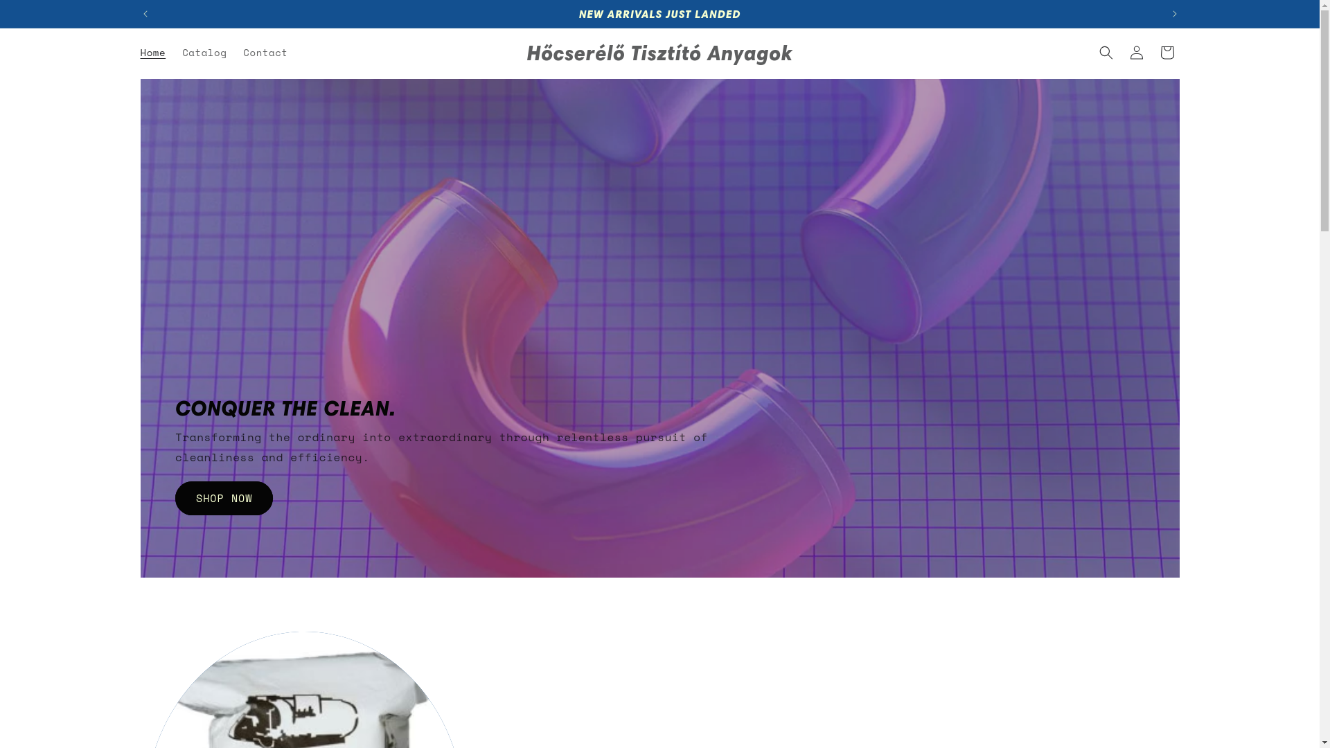 website screenshot of https://hocserelotisztito.com/