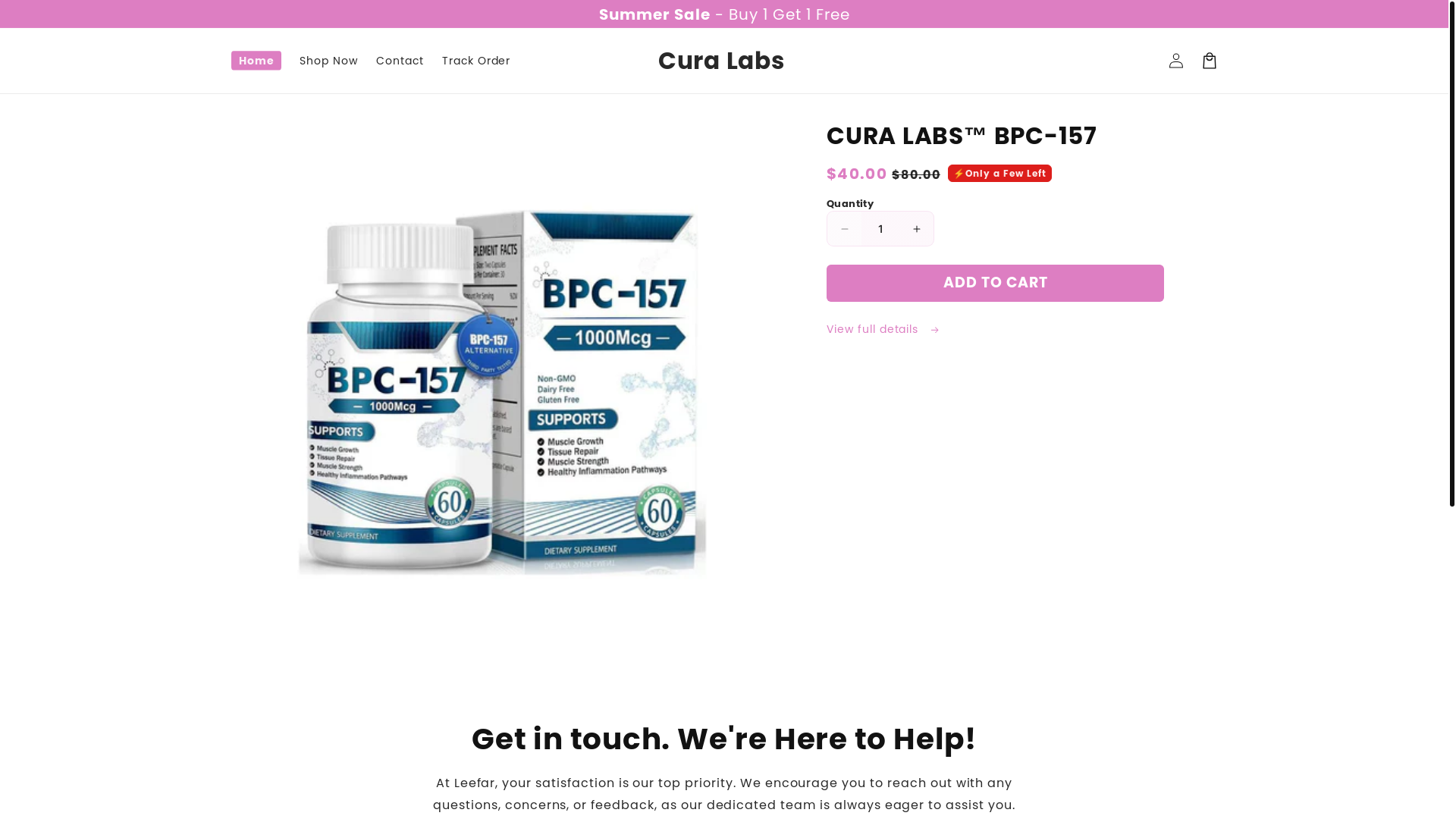 website screenshot of https://trycuralabs.com/
