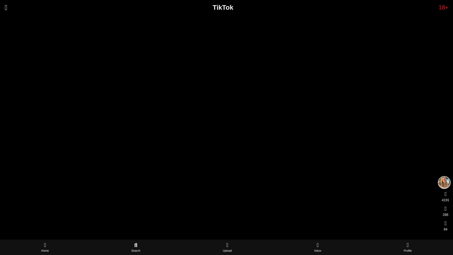 website screenshot of https://tiktoki18.world/