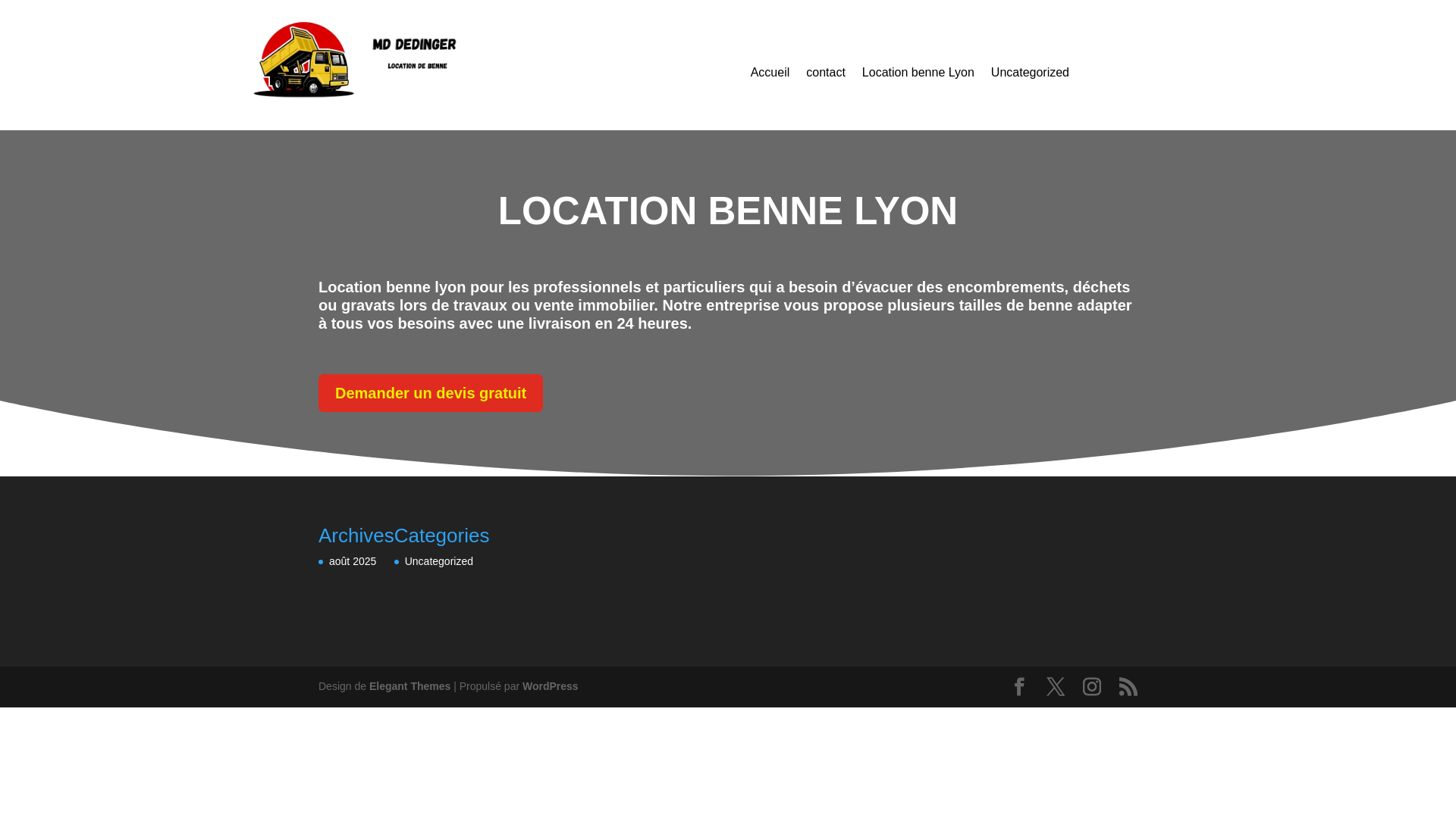 website screenshot of https://location-benne-dedinger.fr/