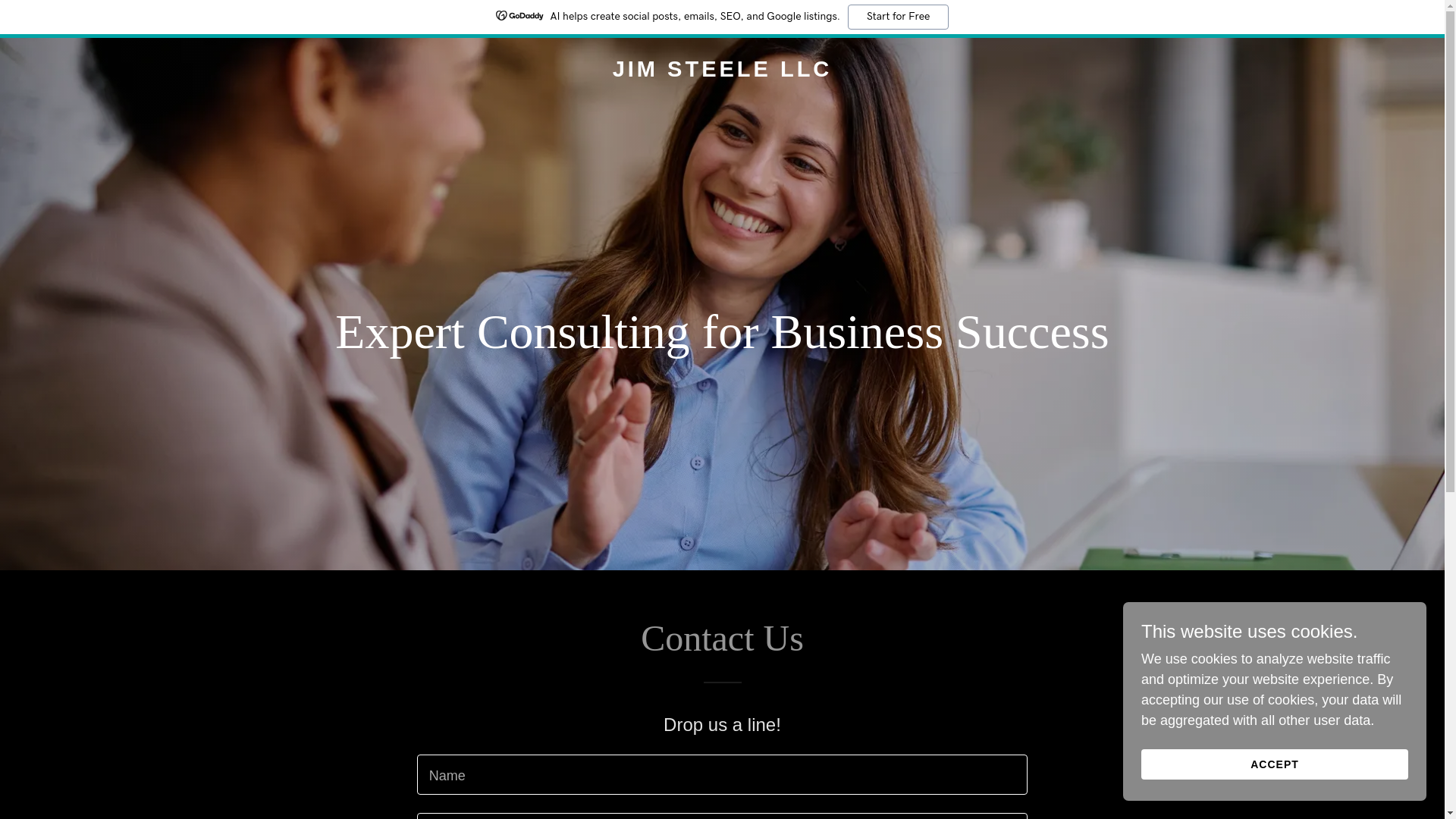 website screenshot of https://jimsteele.llc/