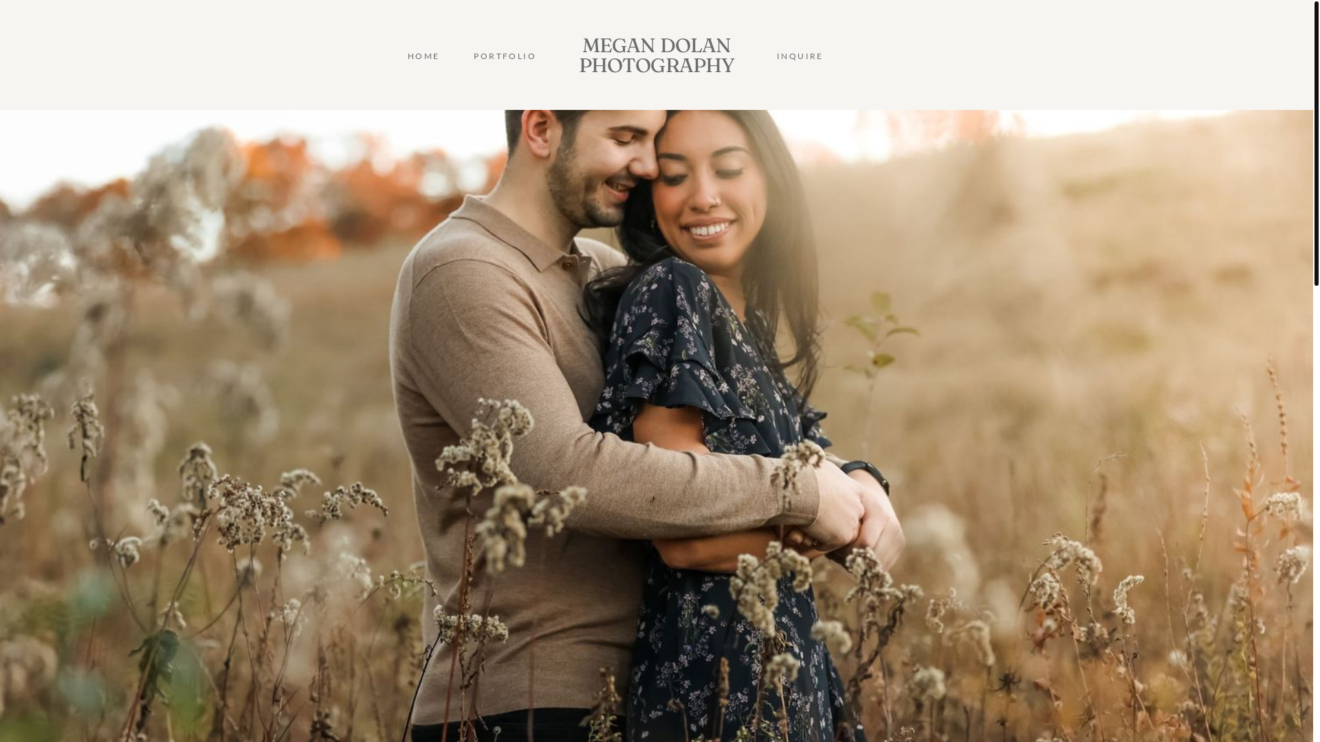 website screenshot of https://megandolanphotography.com/