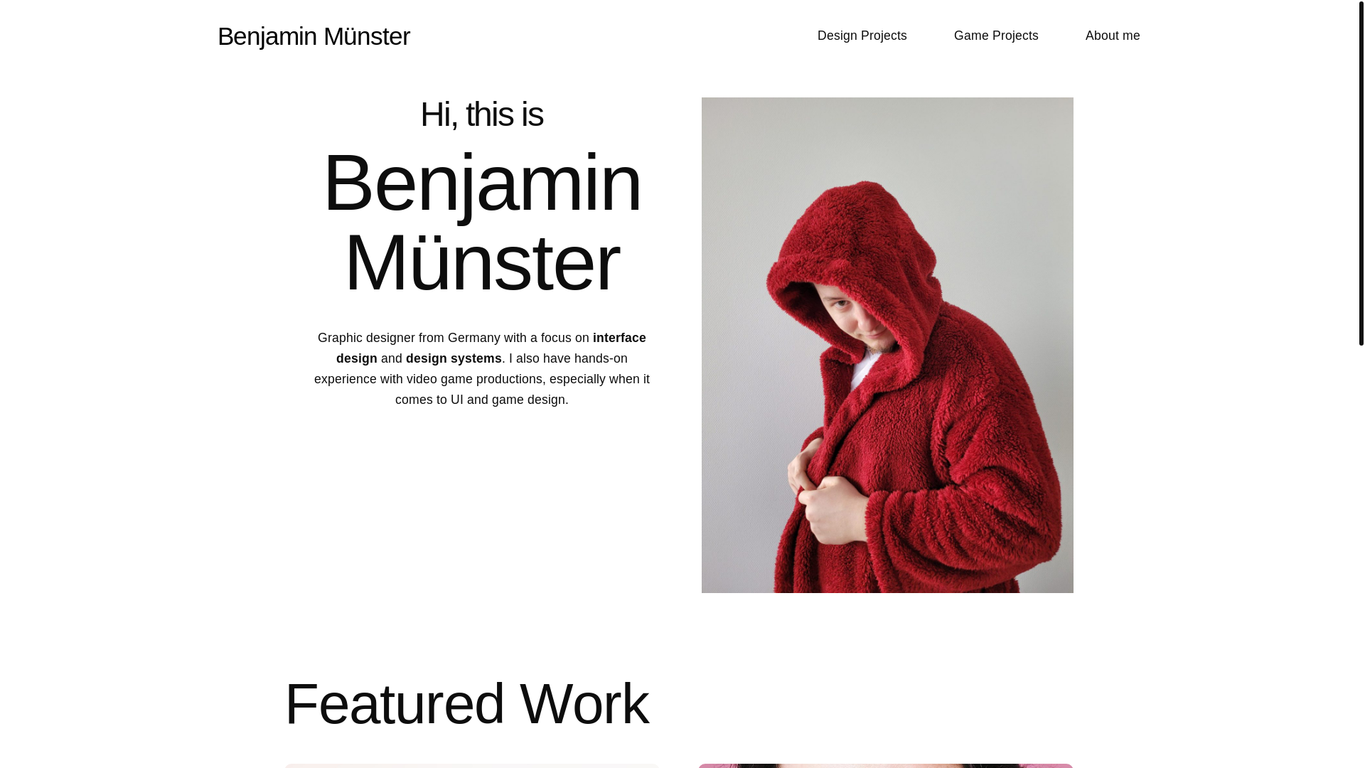 website screenshot of https://benjamin-muenster.de/