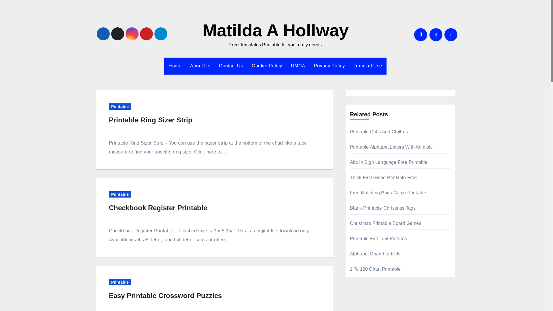 website screenshot of https://matildaahollway.pages.dev/