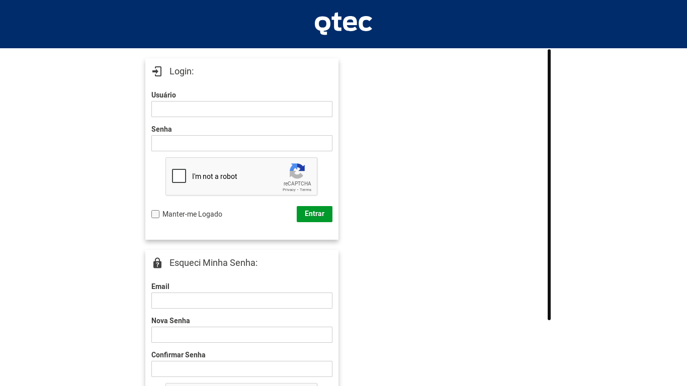 website screenshot of https://qtec.app/