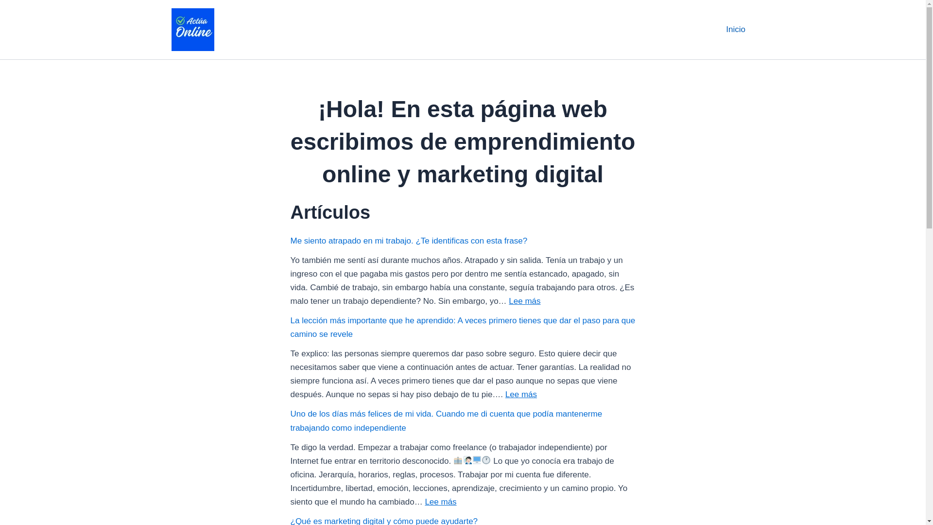 website screenshot of https://actuaonline.top/
