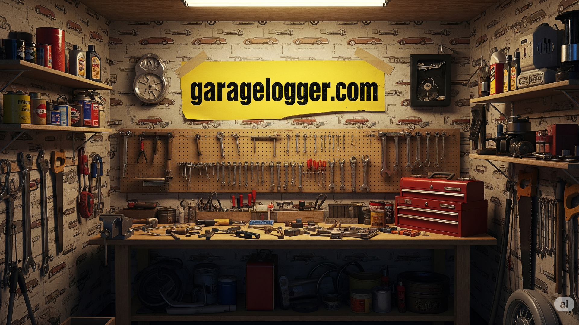 website screenshot of https://garagelogger.com/