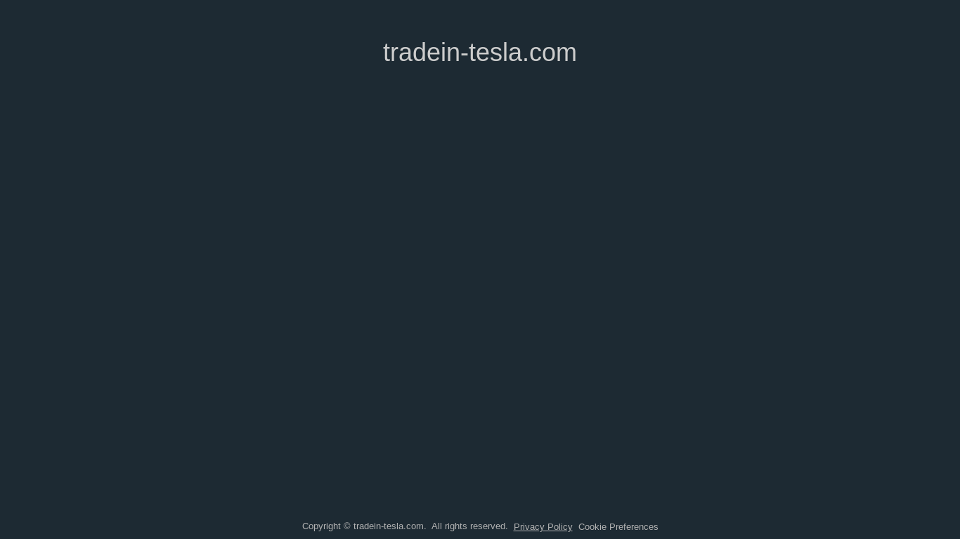 website screenshot of https://tradein-tesla.com/