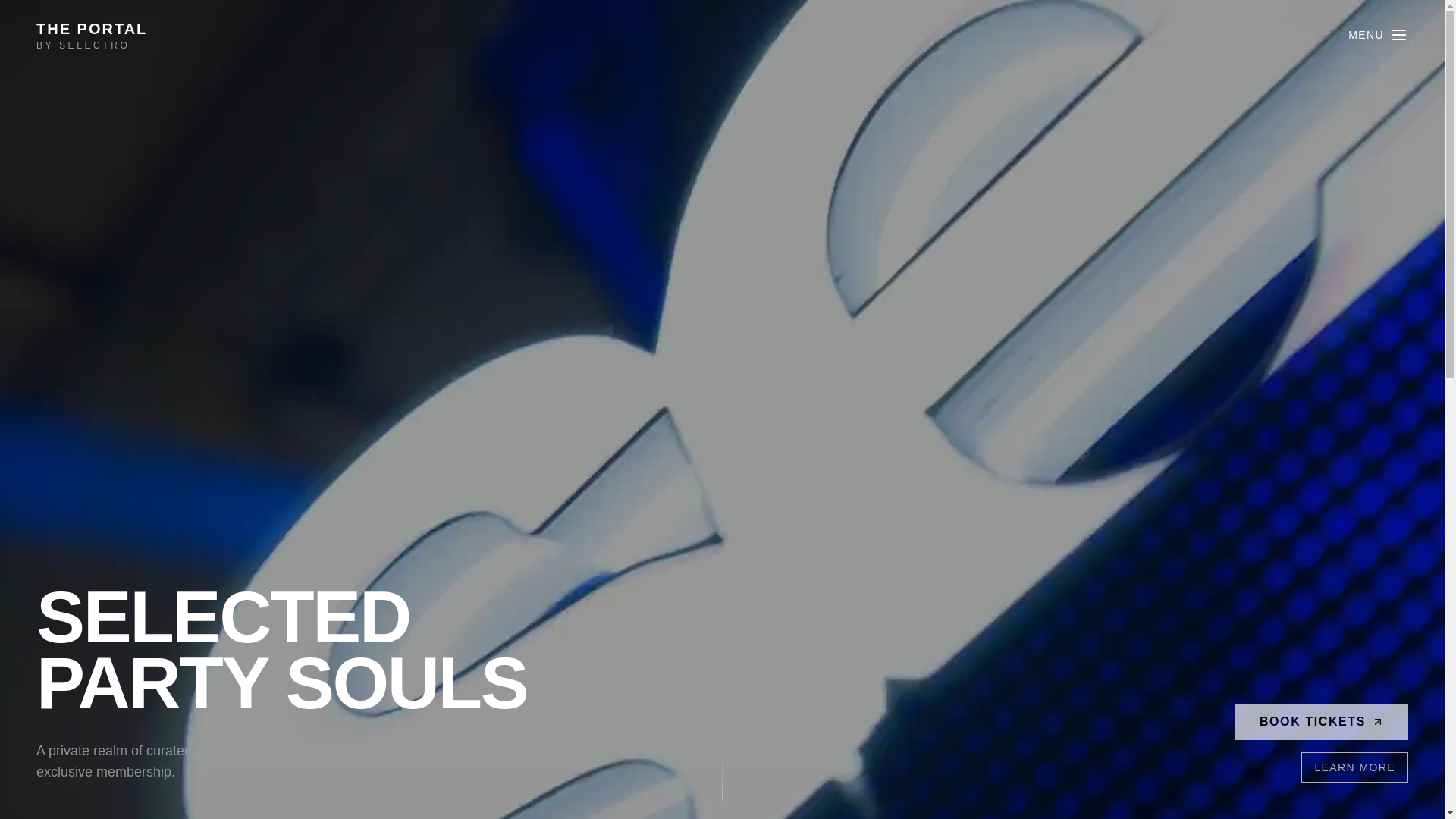 website screenshot of https://theportalbyselectro.com/