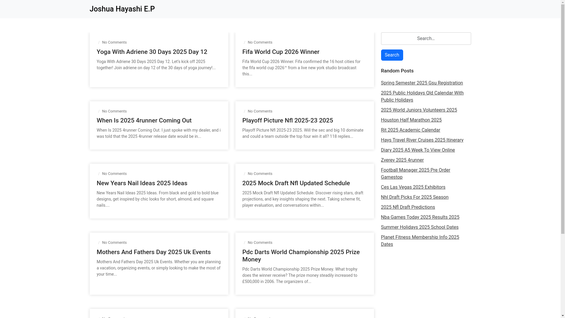 website screenshot of https://joshuahayashiep.pages.dev/