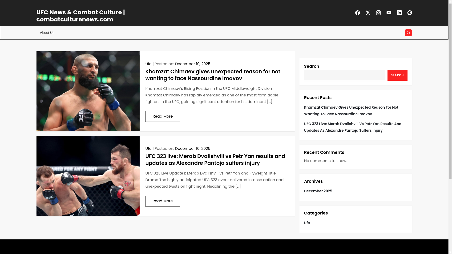 website screenshot of https://combatculturenews.com/