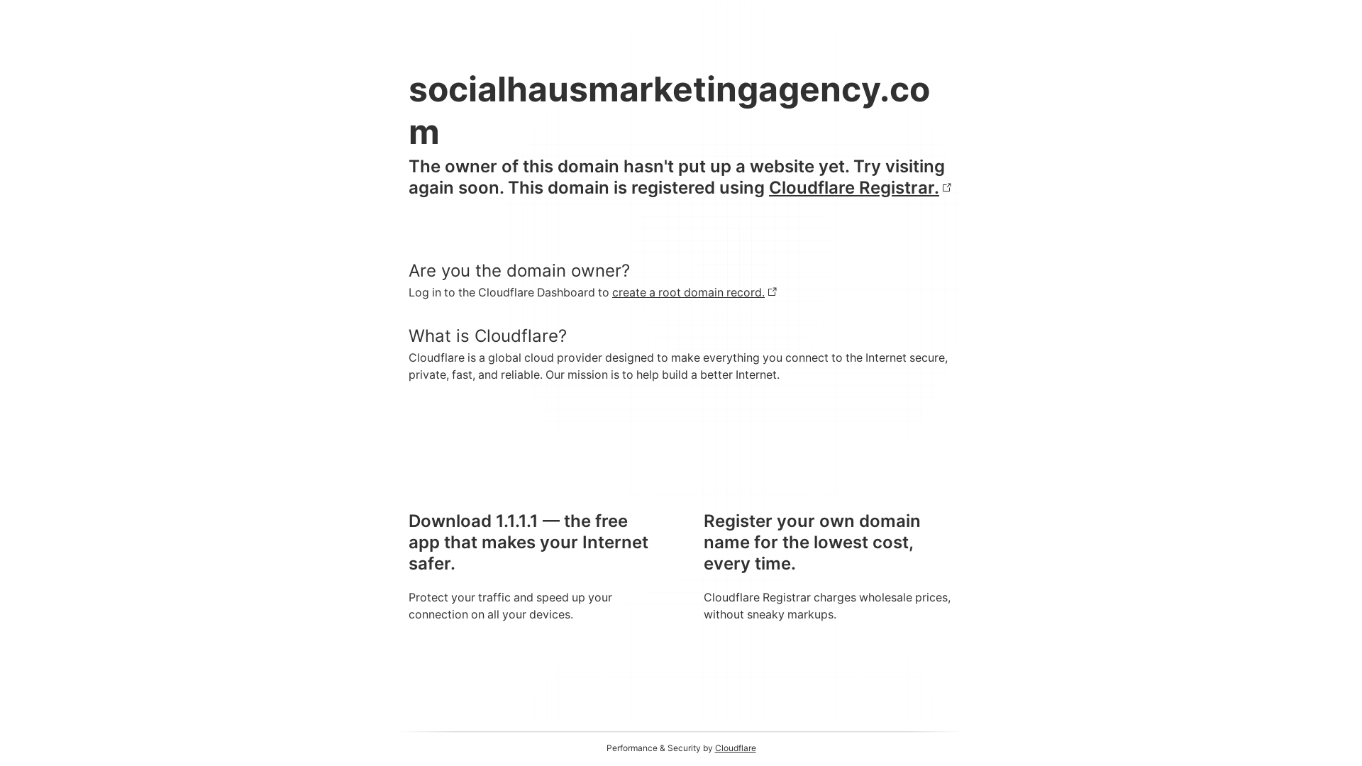 website screenshot of https://socialhausmarketingagency.com/