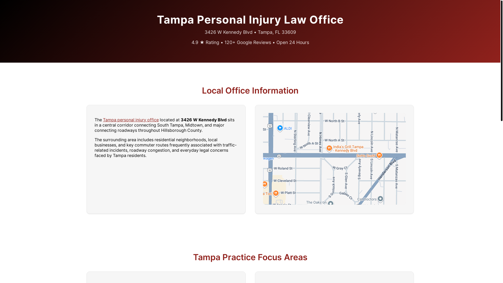 website screenshot of https://tampa-injury-lawyers.pages.dev/