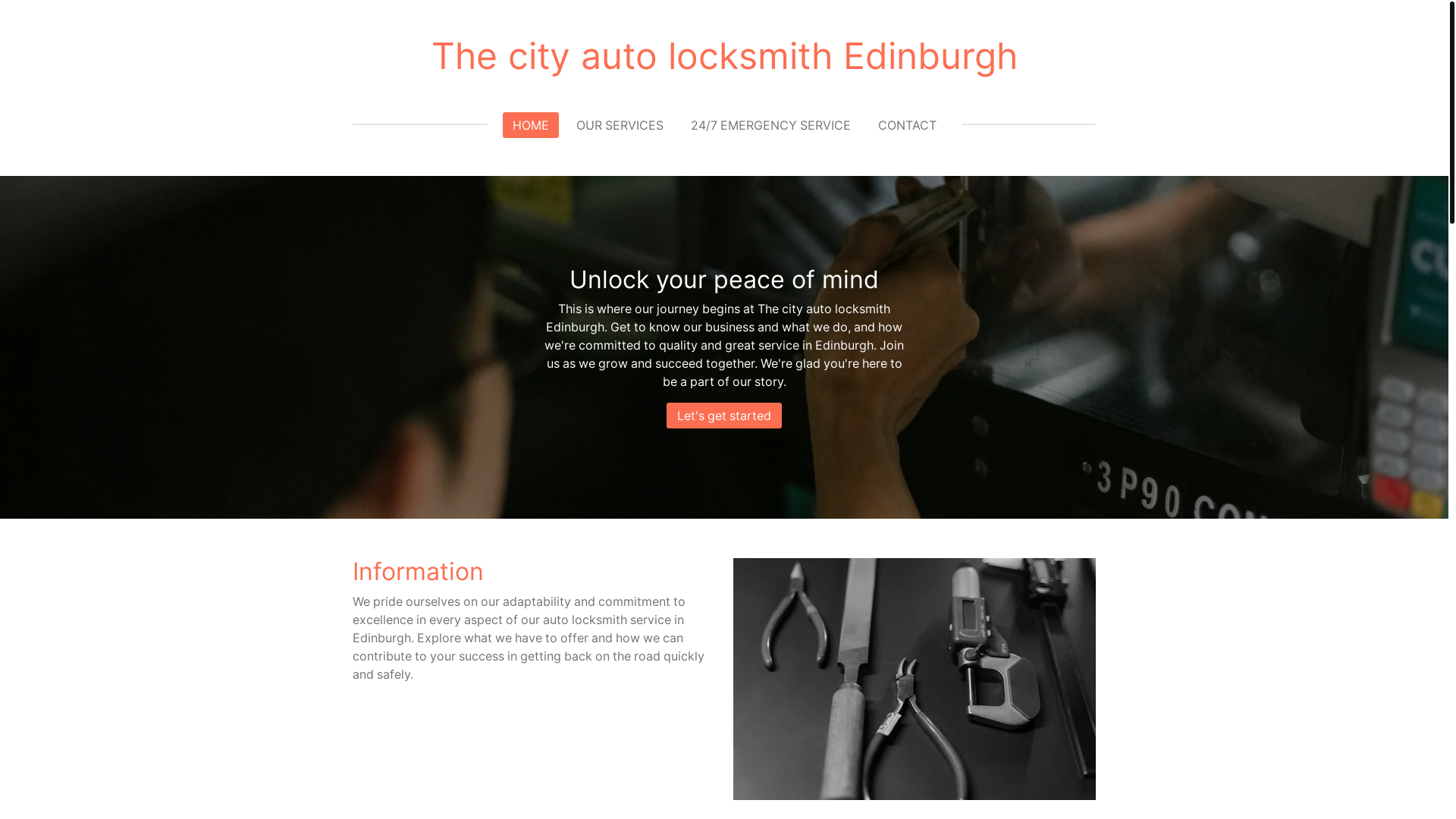 website screenshot of https://the-city-auto-locksmith-edinburgh.com/