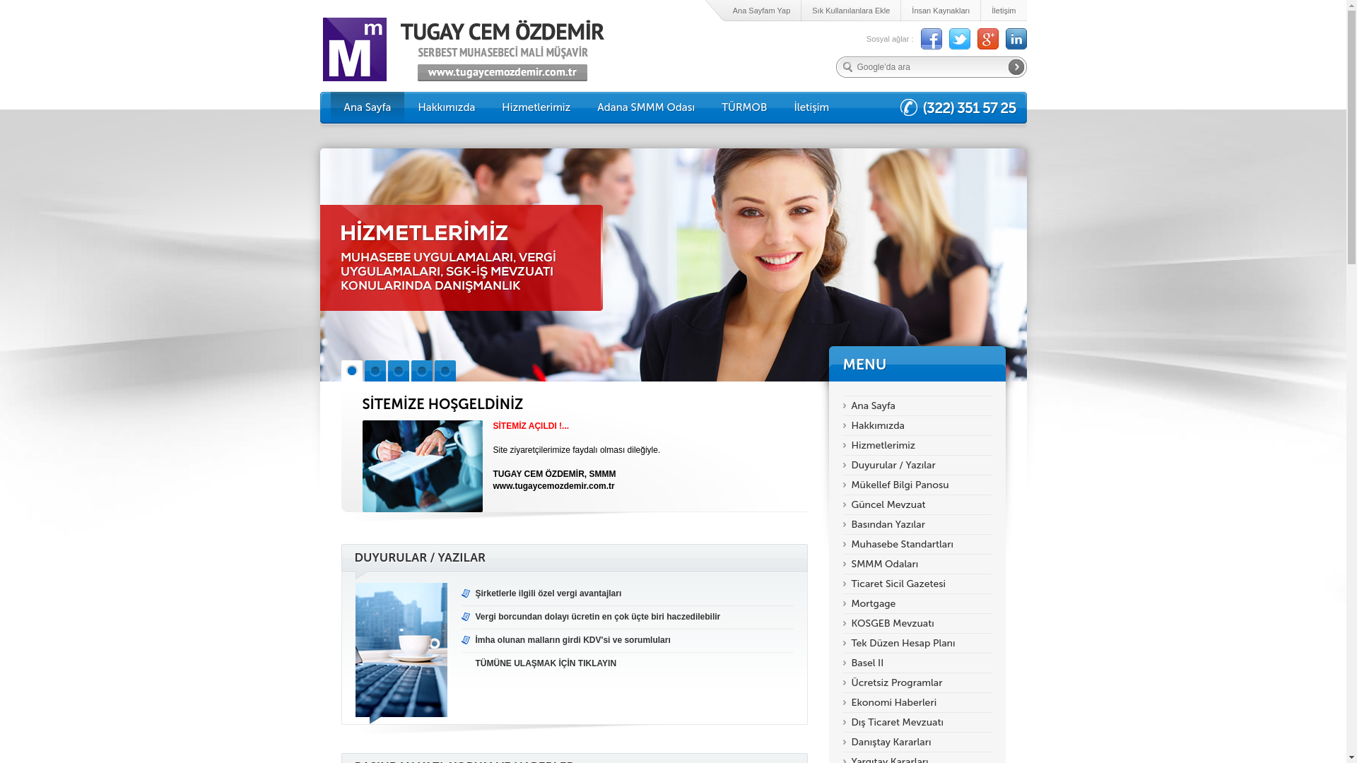 website screenshot of https://tugaycemozdemir.com.tr/