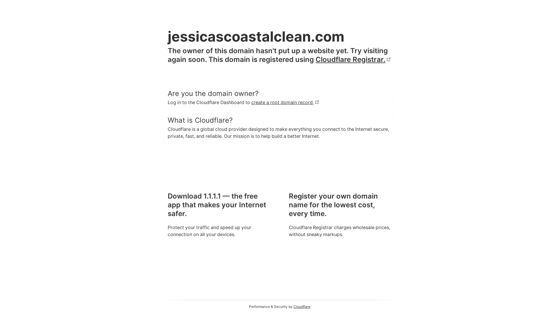website screenshot of https://jessicascoastalclean.com/