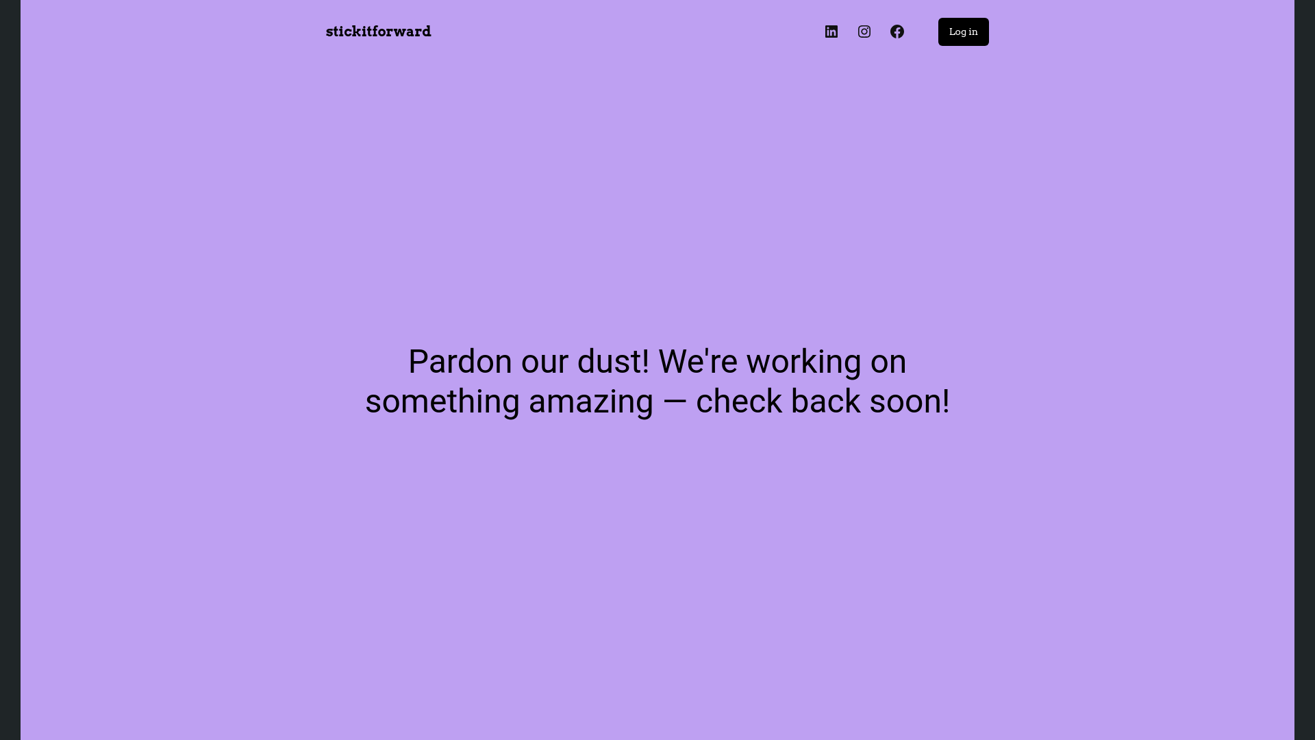 website screenshot of https://stickitforward.de/