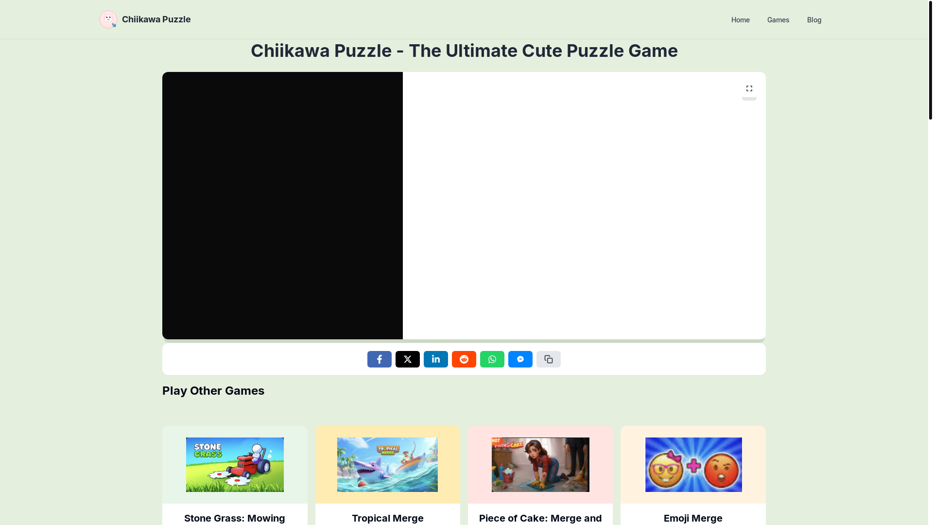 website screenshot of https://chiikawapuzzle.pages.dev/