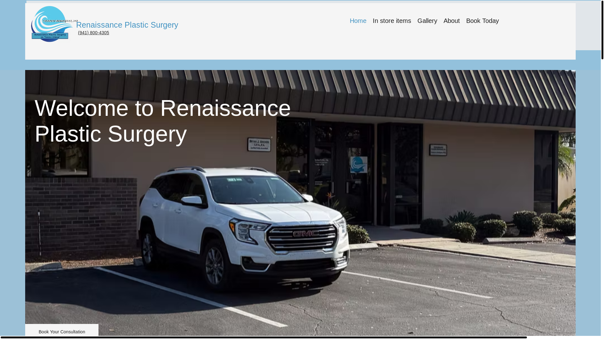 website screenshot of https://charlesrodriguezplasticsurgeryvenice.com/