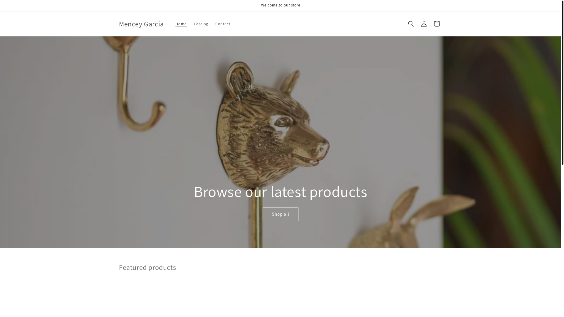 website screenshot of https://menceygarciashop.com/