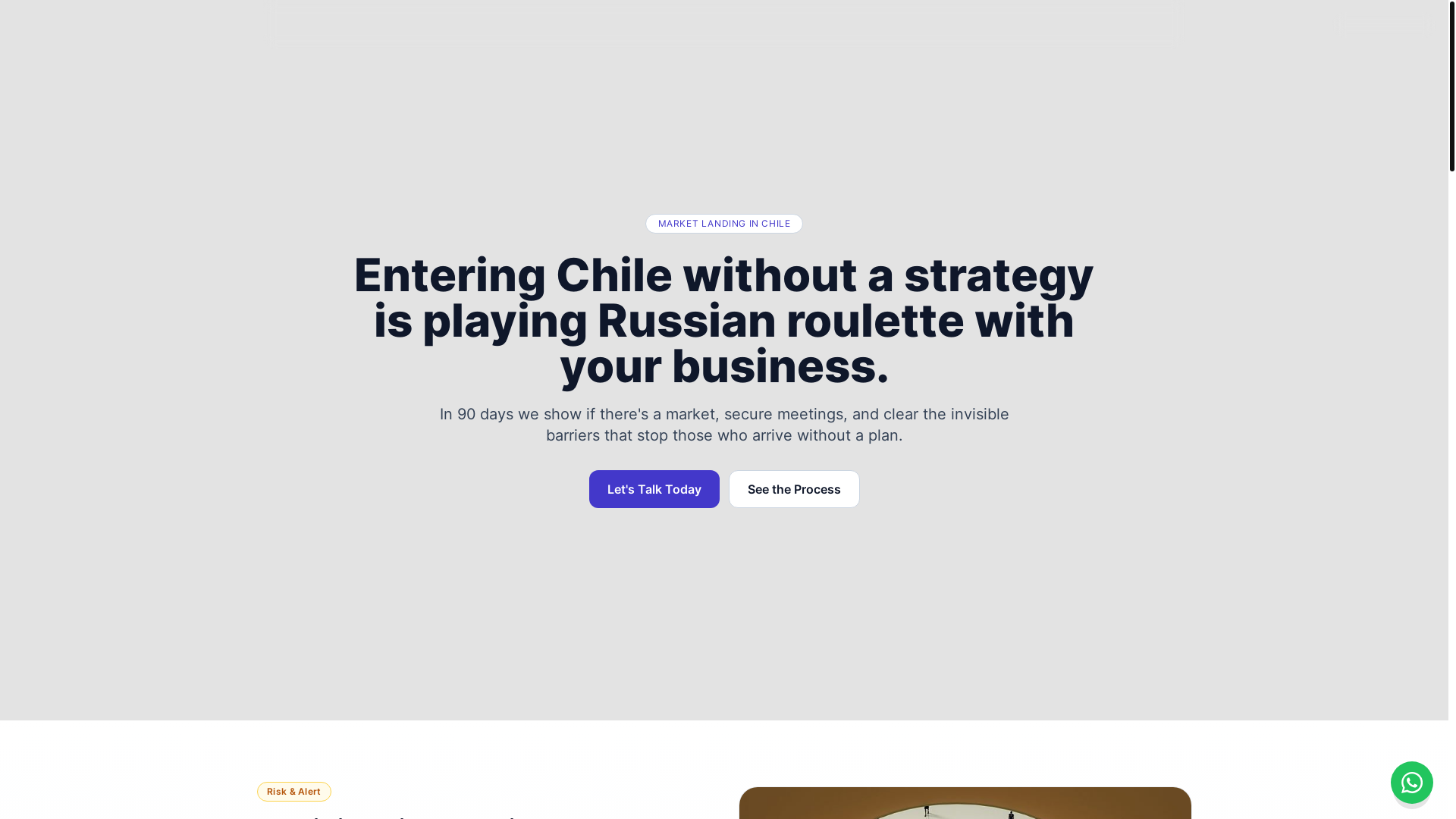 website screenshot of https://enlaceb2bchile.cl/