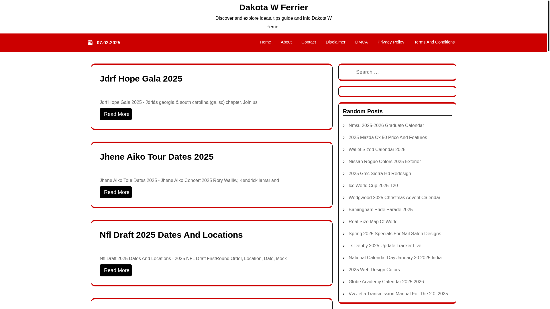 website screenshot of https://dakotawferrier.pages.dev/