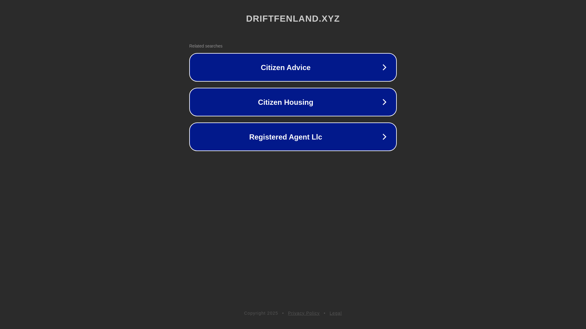 website screenshot of https://driftfenland.xyz/