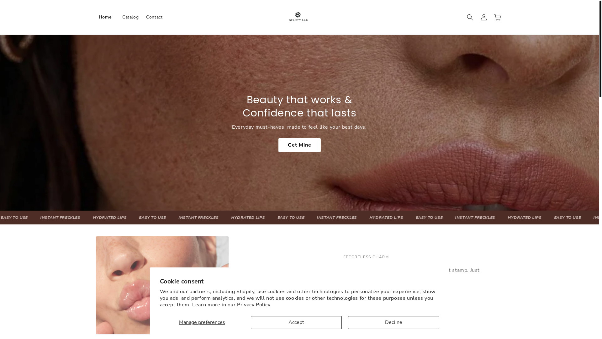 website screenshot of https://beautylabo.store/