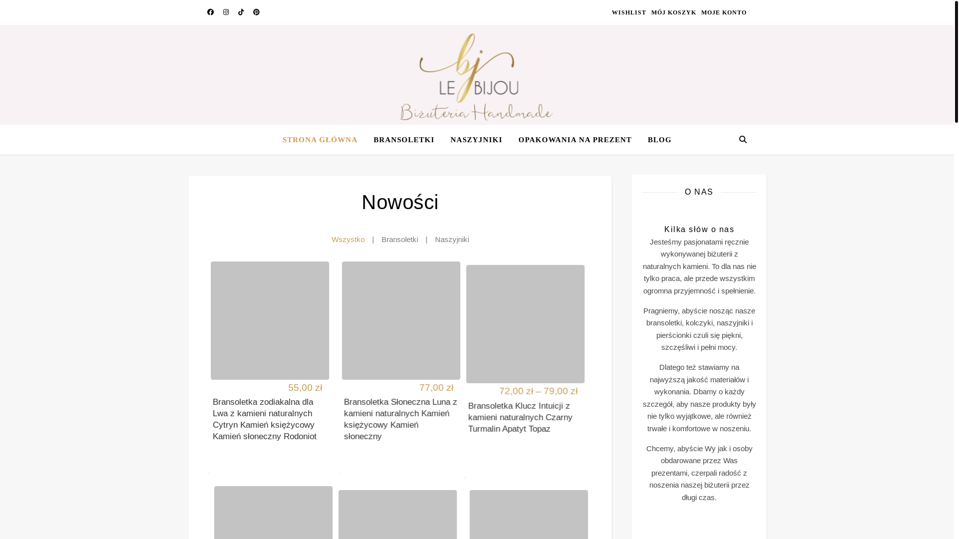 website screenshot of https://bizuteria-handmade.pl/