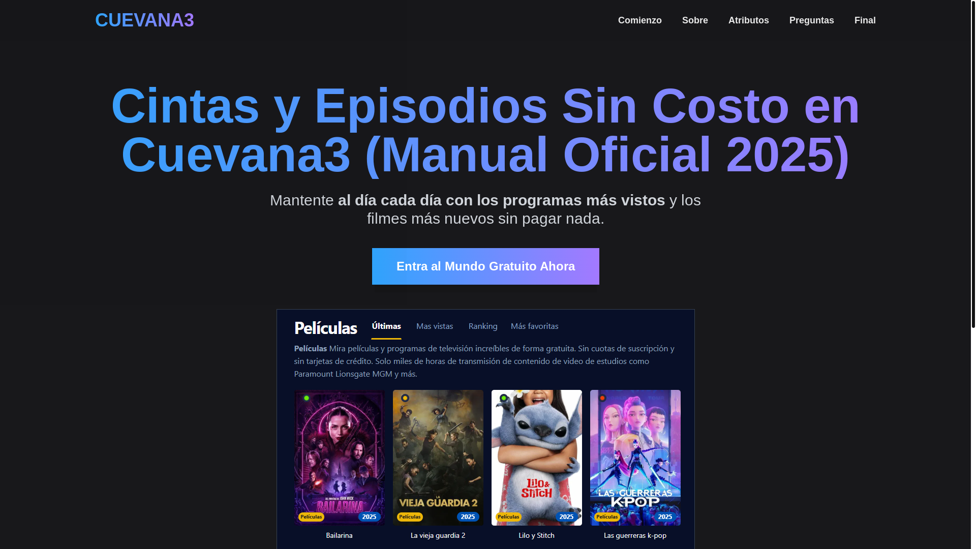 website screenshot of https://cuevana3-06ei.pages.dev/