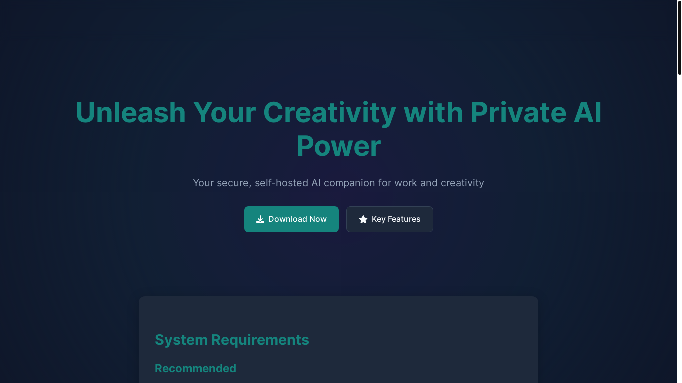 website screenshot of https://nextuiapp.pages.dev/