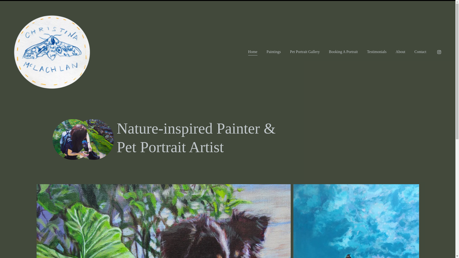 website screenshot of https://christinamclachlan.com/