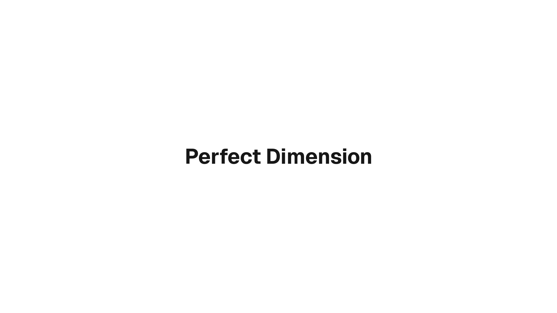 website screenshot of https://perfectdimension.ai/