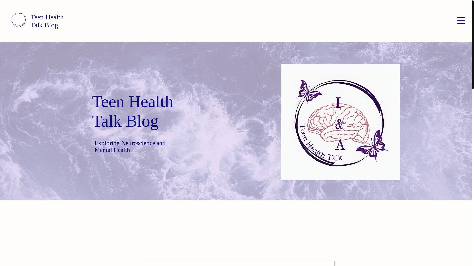 website screenshot of https://teenhealthtalkblog.com/