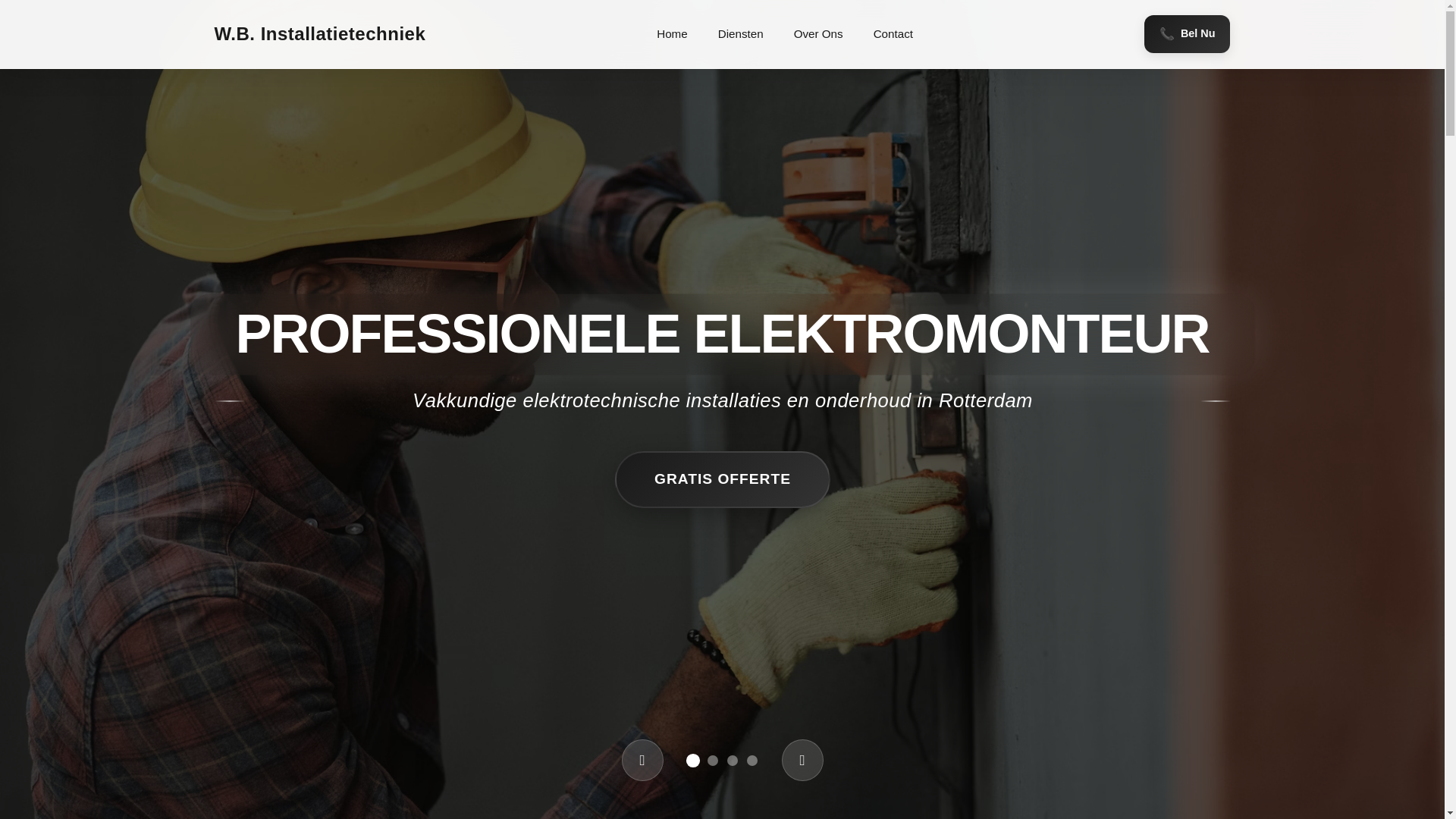 website screenshot of https://wbinstallatietechniek.nl/