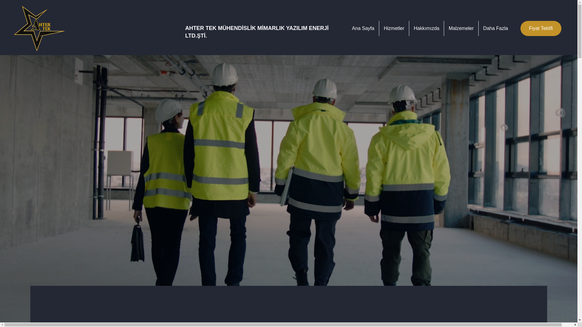 website screenshot of https://ahtertek.com/