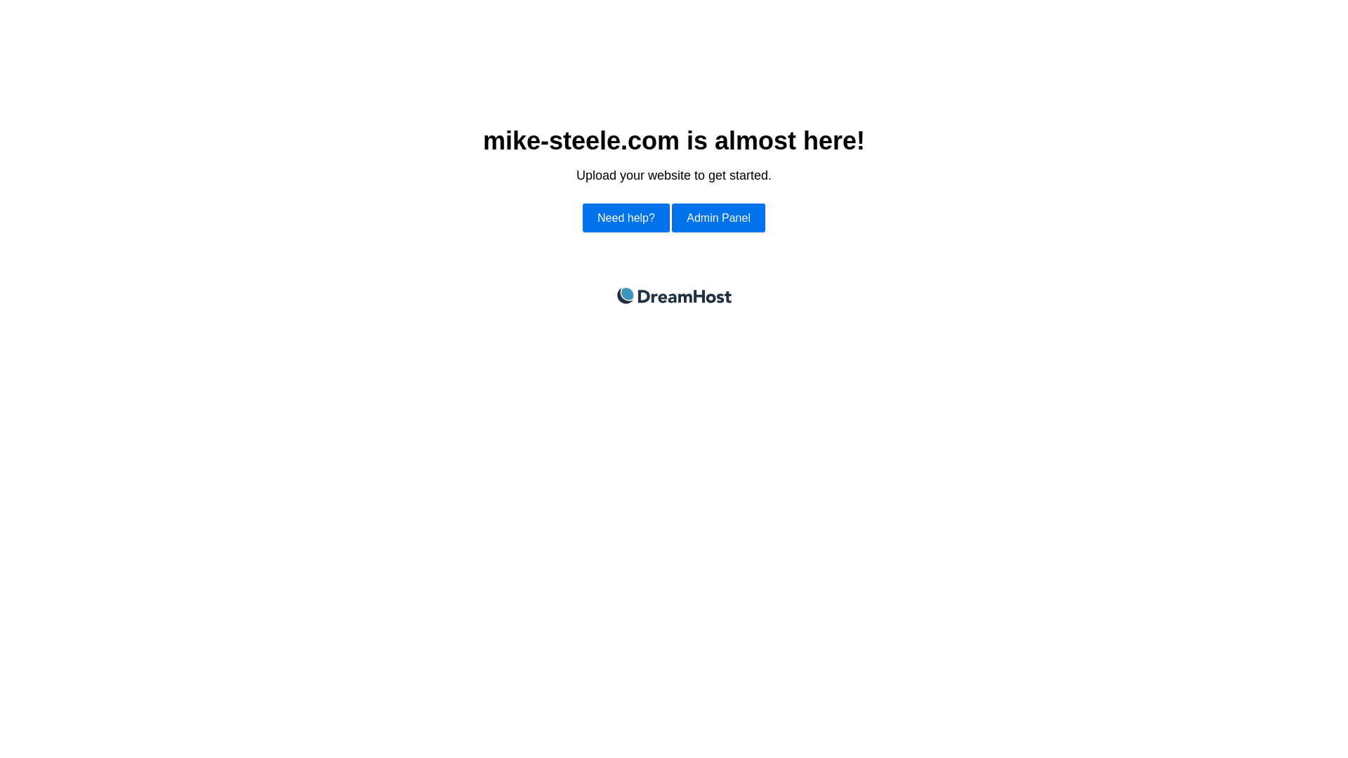 website screenshot of https://mike-steele.com/