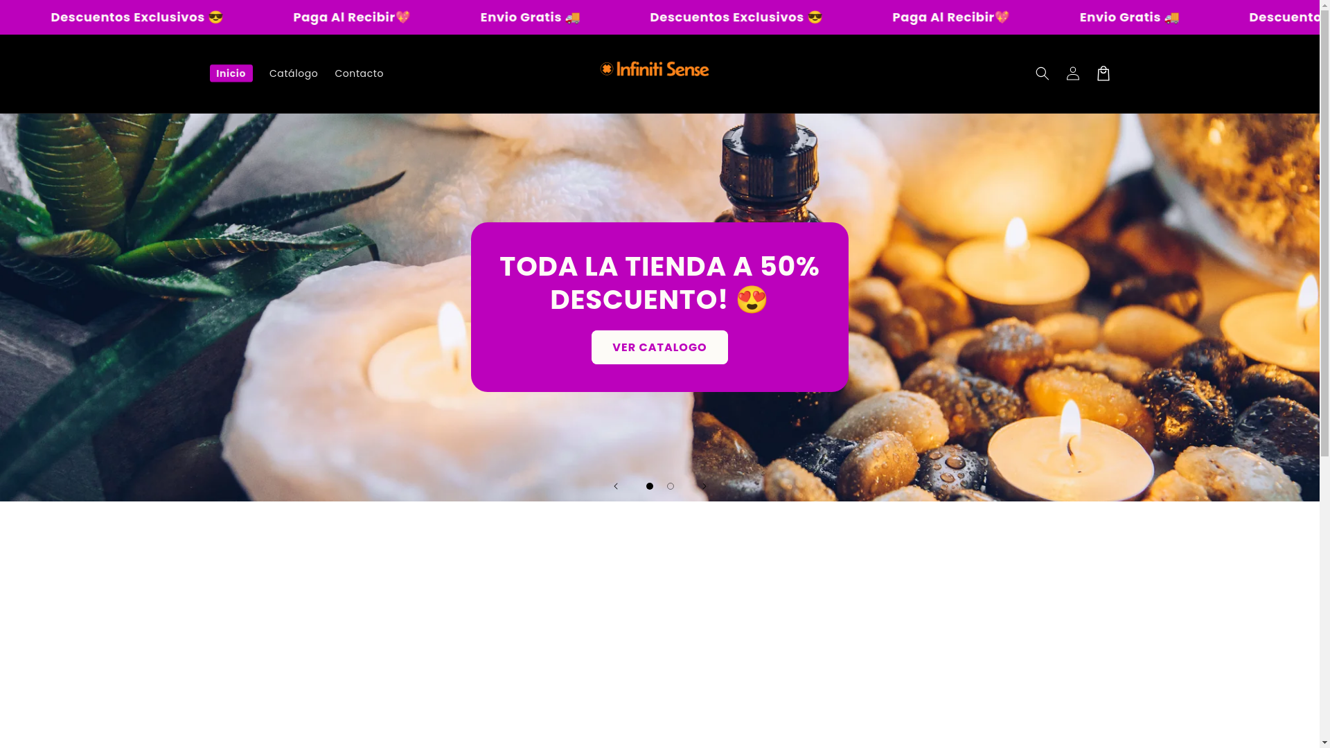 website screenshot of https://infiniticol.store/