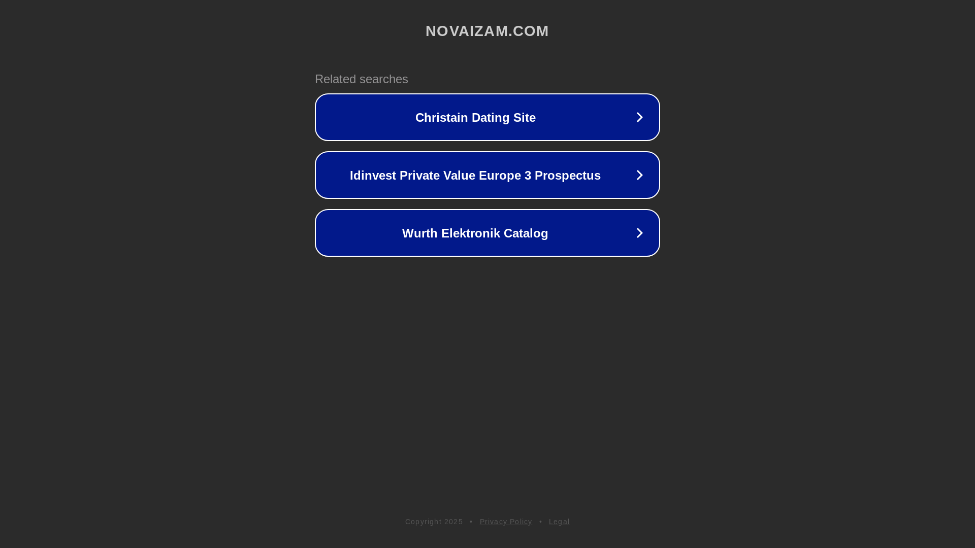 website screenshot of https://novaizam.com/